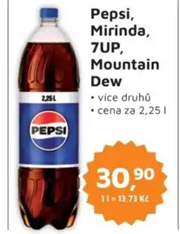 Můjobchod Pepsi, Mirinda, 7UP, Mountain Dew nabídka