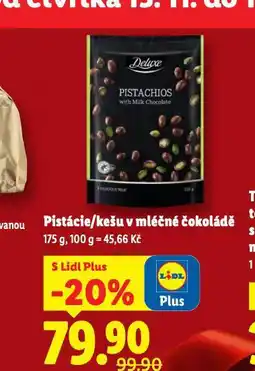 Lidl Pistácie v mléčné čokoládě nabídka