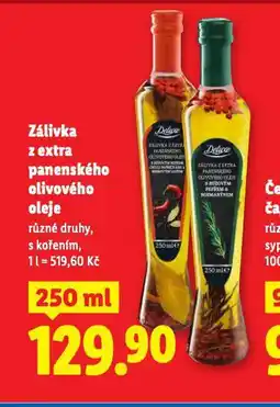 Lidl Zálivka z extra panenského olivového oleje nabídka