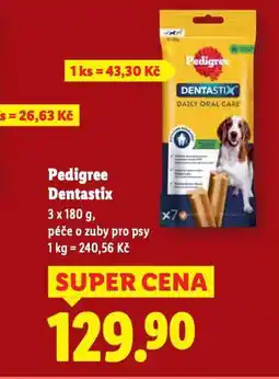 Lidl Pedigree dentastix pochoutky pro psy nabídka