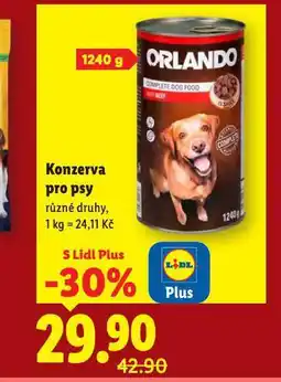 Lidl Konzerva pro psy nabídka