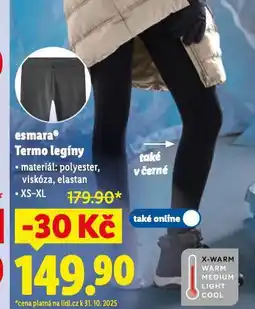 Lidl Termo legíny nabídka