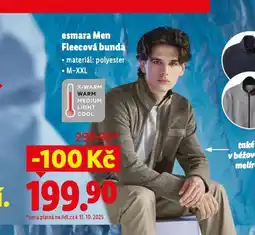 Lidl Fleecová bunda nabídka
