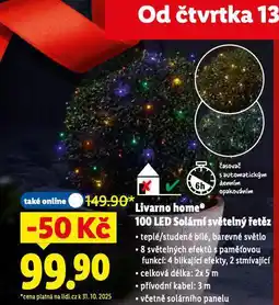 Lidl Solární světelný řetěz nabídka