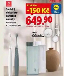 Lidl Sonický elektrický kartáček na zuby nabídka