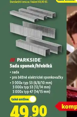 Lidl Sada sponek/hřebíků nabídka