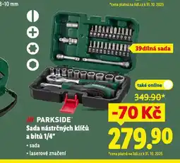 Lidl Sada nástrčných klíčů a bitů nabídka