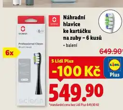Lidl Náhradní hlavice ke kartáčku na zuby nabídka