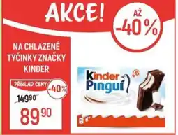 Globus Na chlazené tyčinky značky Kinder nabídka