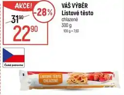 Globus VÁŠ VÝBĚR Listové těsto nabídka