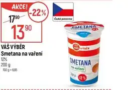 Globus VÁŠ VÝBĚR Smetana na vaření nabídka