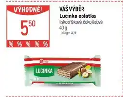 Globus VÁŠ VÝBĚR Lucinka oplatka nabídka