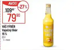 Globus VÁŠ VÝBĚR Vaječný likér 15% nabídka