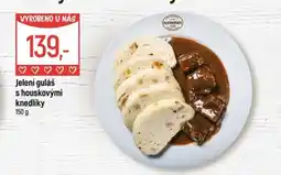 Globus Jelení guláš s houskovými knedlíky nabídka