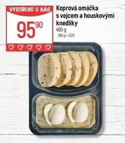 Globus Koprová omáčka s vejcem a houskovými knedlíky nabídka