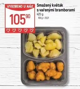 Globus Smažený květák svařenými bramborami nabídka