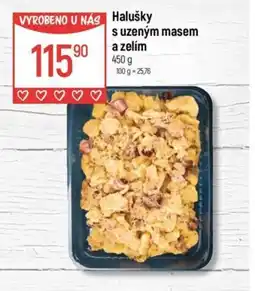 Globus Halušky s uzeným masem a zelím nabídka