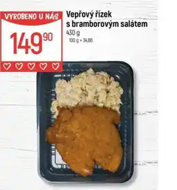 Globus Vepřový řízek s bramborovým salátem nabídka