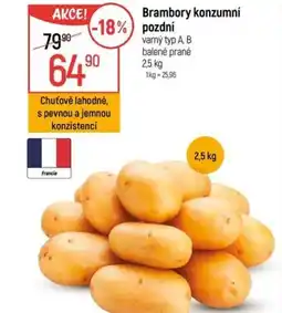 Globus Brambory konzumní pozdní nabídka