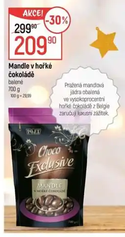 Globus Mandle v hořké čokoládě nabídka