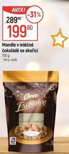 Globus Mandle v mléčné čokoládě se skořicí nabídka