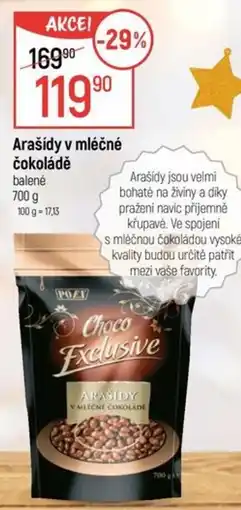 Globus Arašídy v mléčné čokoládě nabídka