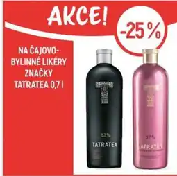 Globus Na čajovo- bylinné likéry značky Tatratea nabídka