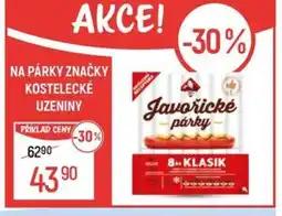 Globus Na párky značky Kostelecké uzeniny nabídka