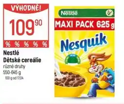 Globus Nestlé Dětské cereálie nabídka