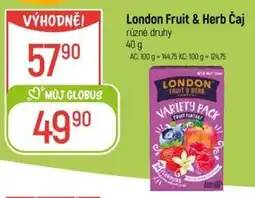 Globus London Fruit & Herb Čaj nabídka