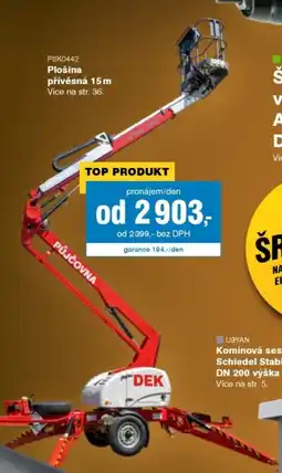 DEK PSK0442 Plošina přívěsná 15m nabídka