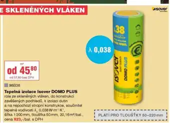 Tepelná izolace Isover DOMO PLUS
