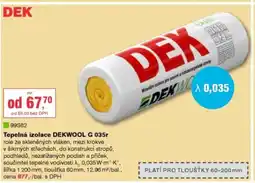 DEK Tepelná izolace DEKWOOL G 035r nabídka