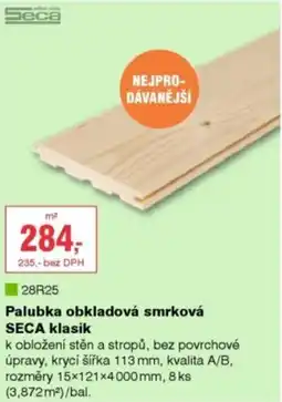DEK Seca Palubka obkladová smrková SECA klasik nabídka