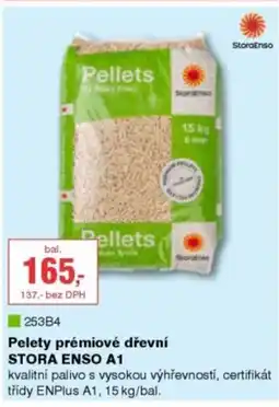 DEK Stora Enso Pelety prémiové dřevní STORA ENSO A1 nabídka