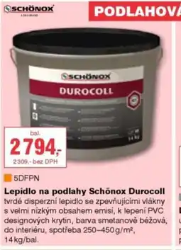 DEK �SCHÖNOX Lepidlo na podlahy Schönox Durocoll nabídka