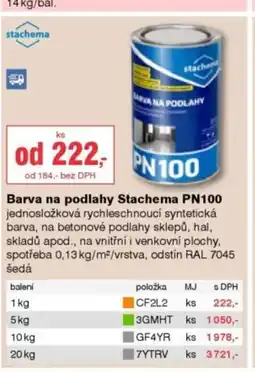 DEK Stachema barva na podlahy stachema pn100 nabídka