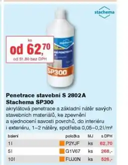DEK stachema Penetrace stavební S 2802A Stachema SP300 nabídka