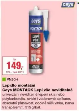 DEK Ceys lepidlo montážní ceys montack lepí vše neviditelně nabídka