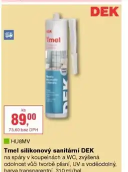 DEK HU8MV Tmel silikonový sanitární DEK nabídka