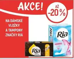 Globus Na dámské vložky a tampony značky Ria nabídka