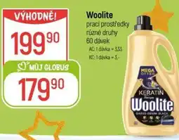 Globus Woolite prací prostředky nabídka