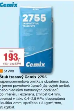 DEK Cemix Štuk trasový Cemix 2755 nabídka