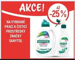 Globus Na vybrané prací a čisticí prostředky značky Sanytol nabídka