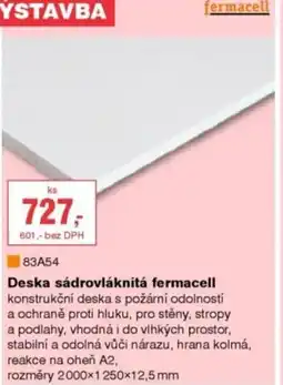 DEK Deska sádrovláknitá fermacell nabídka