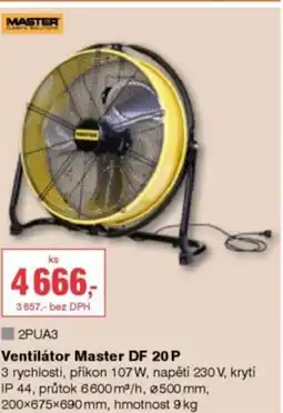 DEK MASTE Ventilátor Master DF 20P R nabídka