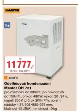 DEK MASTER Odvlhčovač kondenzační Master DH 721 nabídka