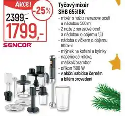 Globus Tyčový mixér SHB 6551BK nabídka