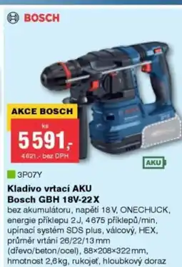 DEK Kladivo vrtací aku bosch gbh 18v-22x bosch nabídka