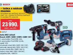 DEK BOSCH 4GTLF Sada AKU nářadí Bosch GSR+GDX+GWS+GBH 18V nabídka